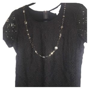 Very sleek crochet top.